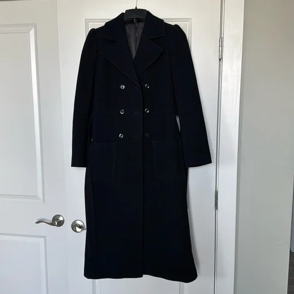 & Other Stories Double Breasted Wool Coat - Picture 3 of 9